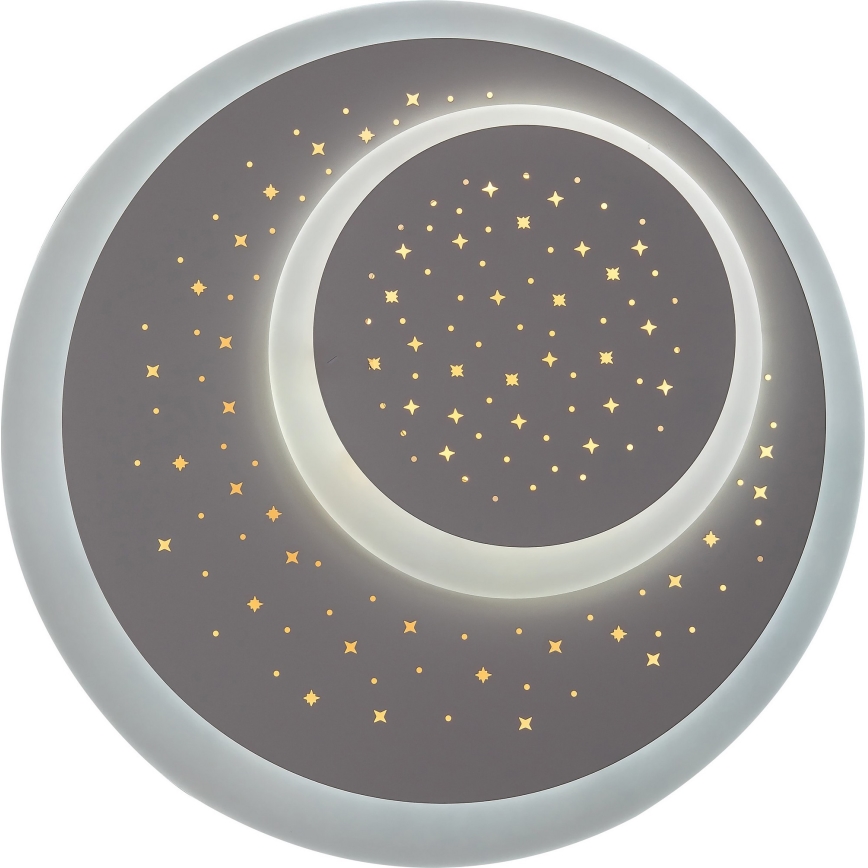 Rabalux – himmennettävä LED-kattovalaisin, 47 W / 230 V, 3000–6000 K, kaukosäädin, halkaisija 48 cm