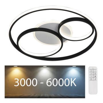 Rabalux - Himmennettävä LED-kattovalaisin LED/50W/230V 3000-6000K halkaisija 53 cm + kauko-ohjaus