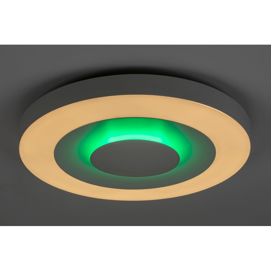 Rabalux - Himmennettävä LED-RGB-kattovalaisin LED/40W/230V 3000-6000K halkaisija 50 cm + kauko-ohjaus