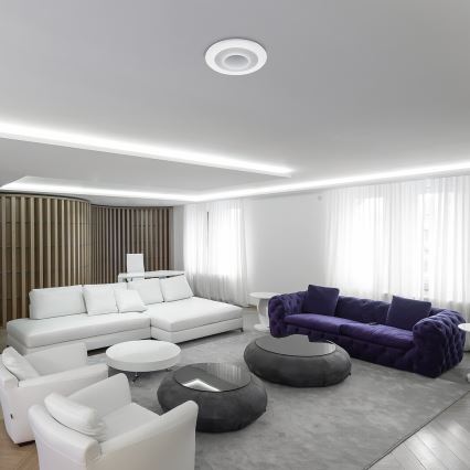 Rabalux - Himmennettävä LED-RGB-kattovalaisin LED/40W/230V 3000-6000K halkaisija 50 cm + kauko-ohjaus