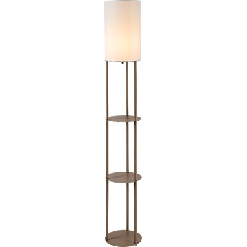 Rabalux - Hyllyillä varustettu lattiavalaisin 1xE27/40W/230V beige