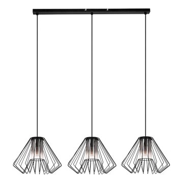 Rabalux - Kattokruunu johdossa 3xE27/40W/230V