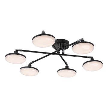 Rabalux - Kiinteä LED-kattokruunu 6xLED/4W/230V 3000K musta