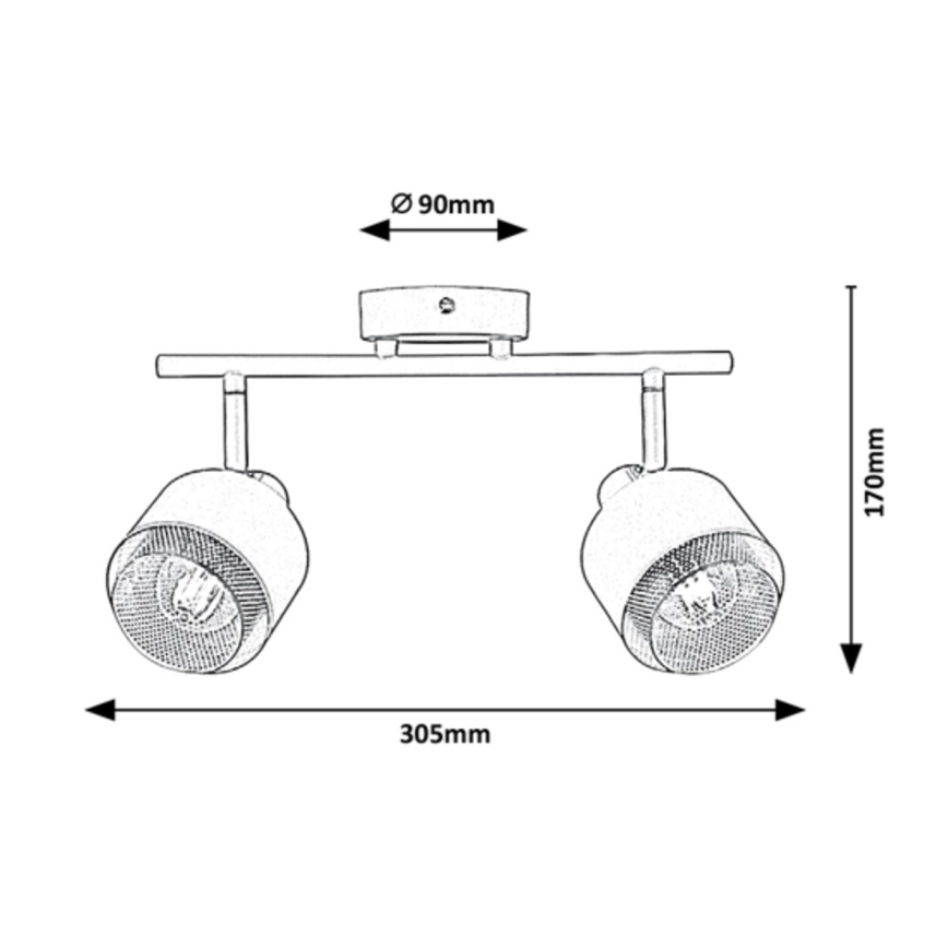 Rabalux - Kohdevalo 2xE14/40W/230V