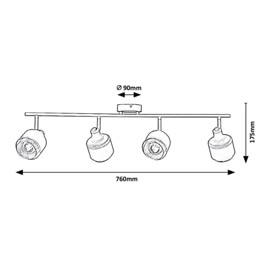 Rabalux - Kohdevalo 4xE14/40W/230V