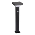 Rabalux - LED aurinkokennovalo anturilla LED/4W/3,7V IP44 musta 2200 mAh