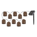 Rabalux - LED aurinkoketju 10xLED/0,6W/1,2V 5 m IP44 600 mAh