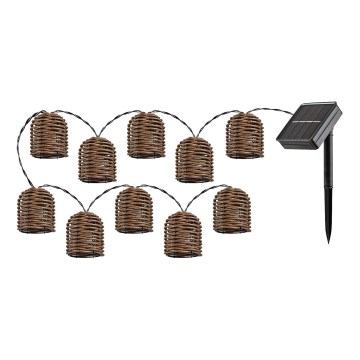 Rabalux - LED aurinkoketju 10xLED/0,6W/1,2V 5 m IP44 600 mAh