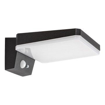 Rabalux - LED himmennettävä aurinkokennoseinävalaisin sensorilla LED/4,4W/3,7V IP54 musta 2200 mAh