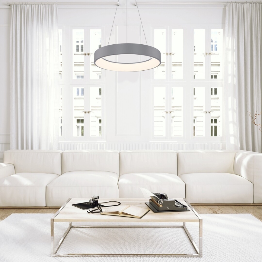 Rabalux - LED himmennettävä kattokruunu johdolla LED/24W/230V pyöreä 3000-6000K + kaukosäädin