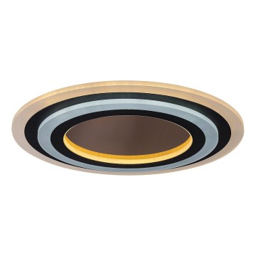 Rabalux - LED-himmennettävä kattovalaisin LED/56W/230V 3000/4000/6000K mattakromi/musta + kaukosäädin halkaisija 45 cm