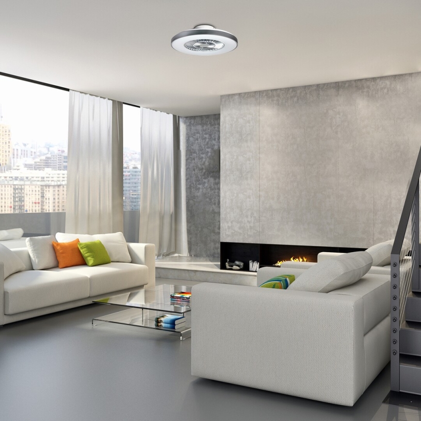 Rabalux - LED-himmennettävä kattovalaisin tuulettimella LED/40W/230V + RC