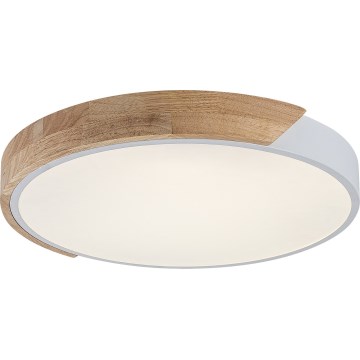 Rabalux - LED-kattovalaisin LED/24W/230V 3000K valkoinen/tammi Ø 41 cm