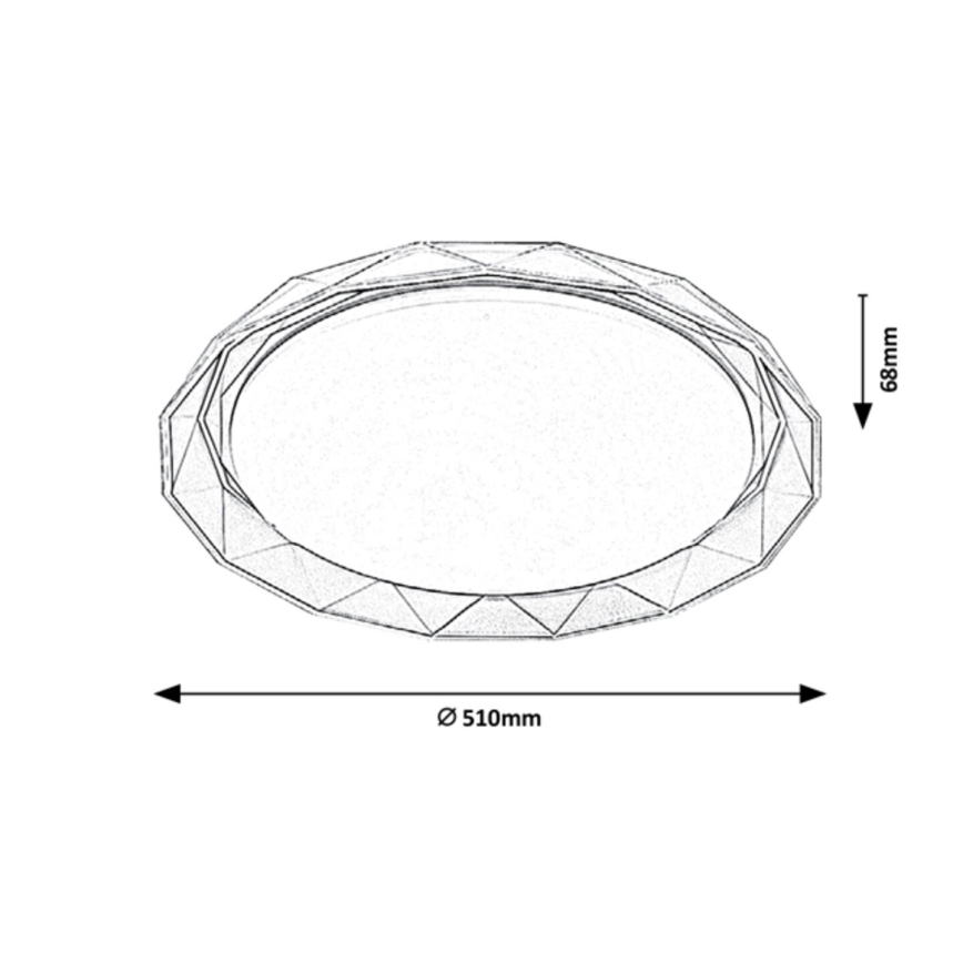Rabalux - LED-kattovalaisin LED/48W/230V halkaisija 51 cm