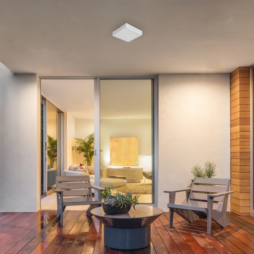 Rabalux - LED kylpyhuoneen kattovalaisin LED/18W/230V 2800-6000K IP44 valkoinen 17,5x17,5 cm