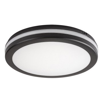Rabalux - LED-kylpyhuoneen kattovalaisin LED/28W/230V 3000/4000/6500K IP54 musta halkaisija 30 cm