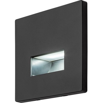 Rabalux - LED-porrasvalaisin LED/1W/230V 3000/4500/6500K musta