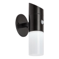 Rabalux - LED RGB aurinkokäyttöinen seinävalaisin sensorilla LED/1W/3,7V IP44 musta 1200 mAh