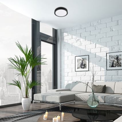 Rabalux - LED RGB himmennettävä kattovalaisin anturilla LED/28W/230V 2700-5000K halkaisija 36 cm + kaukosäädin