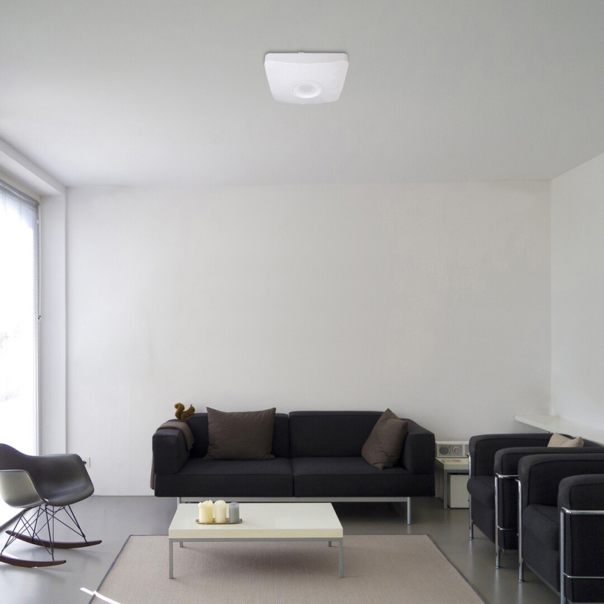 Rabalux - LED RGB himmennettävä kattovalaisin kaiuttimella LED/18W/230V 3000-6000K Bluetooth + kaukosäädin 36,5x36,5 cm