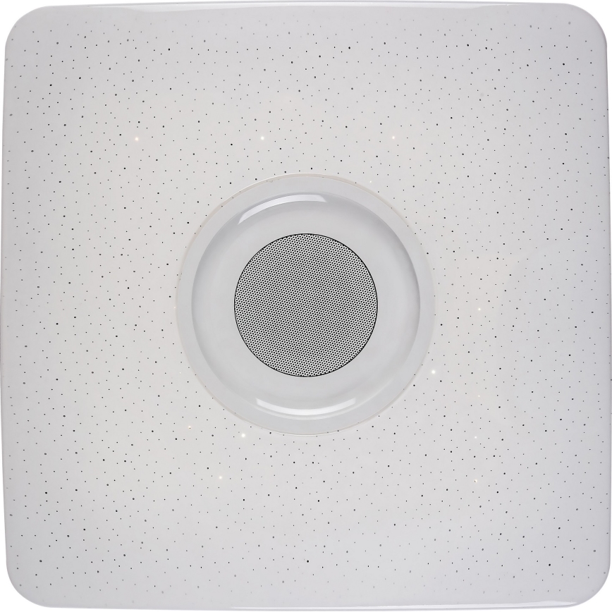 Rabalux - LED RGB himmennettävä kattovalaisin kaiuttimella LED/18W/230V 3000-6000K Bluetooth + kaukosäädin 36,5x36,5 cm