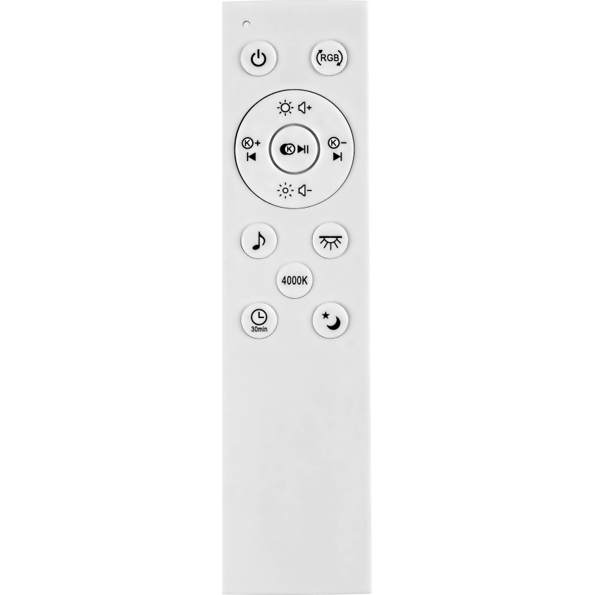Rabalux - LED RGB himmennettävä kattovalaisin kaiuttimella LED/18W/230V 3000-6000K Bluetooth + kaukosäädin 36,5x36,5 cm