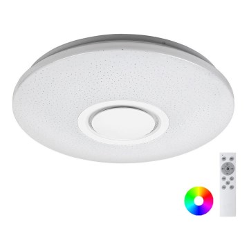 Rabalux - LED RGB himmennettävä kattovalaisin kaiuttimella LED/24W/230V Wi-Fi Tuya + kauko-ohjain halkaisija 40 cm