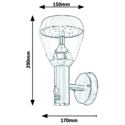 Rabalux - LED-ulkoseinävalaisin LED/8,5W/230V IP44