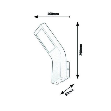 Rabalux - LED-ulkoseinävalaisin LED/9W/230V IP44