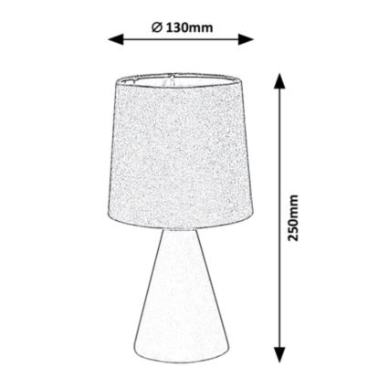 Rabalux - Pöytävalaisin 1xE14/40W/230V beige