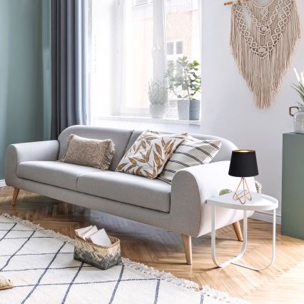 Rabalux - Pöytävalaisin 1xE14/40W/230V musta/kulta