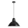 Rabalux - Riippuvalaisin vaijerilla 1xE27/60W/230V, halkaisija 36 cm, musta