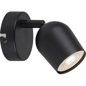Rabalux - Seinälle asennettava kohdevalaisin 1xGU10/15W/230V musta