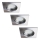 Rabalux - SETTI 3 kpl LED-kylpyhuoneen upotusalasvalaisinta, 1x GU10/3W/230V IP44