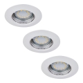 Rabalux - SETTI 3xLED upotettava kattovalaisin 1xGU10/3W/230V IP40