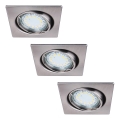 Rabalux - SETTI 3xLED Upotettu valo 3xGU10-LED/3W/230V
