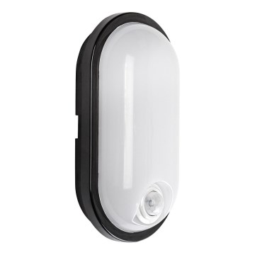 Rabalux - Ulkokattoon asennettava LED-valaisin tunnistimella LED/15W/230V IP65 musta