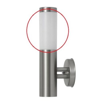 Rabalux - Varaosa lasi ulkovalaisimeen INOX TORCH E27 valkoinen