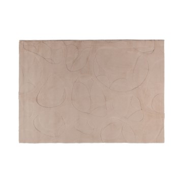 RABBIT 3D -matto 160x230 cm beige