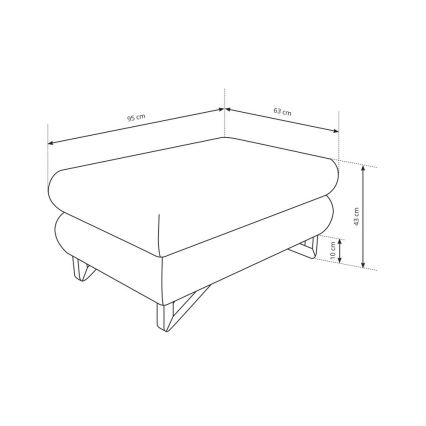 Rahi AVESTA 63x95 cm harmaa