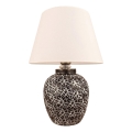 RAMZES-pöytälamppu 1xE27/40W/230V valkoinen/musta