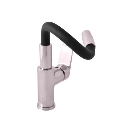 RAV Slezák CO119.0/15 - Keittiöhana joustavalla juoksuputkella COLORADO 25 cm musta/kiiltävä kromi