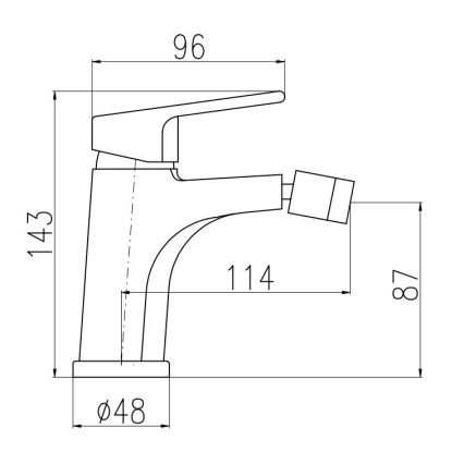 RAV Slezák CO145.0KCMATZ - Bidehana + pohjaventtiili COLORADO 14,3 cm musta/kulta