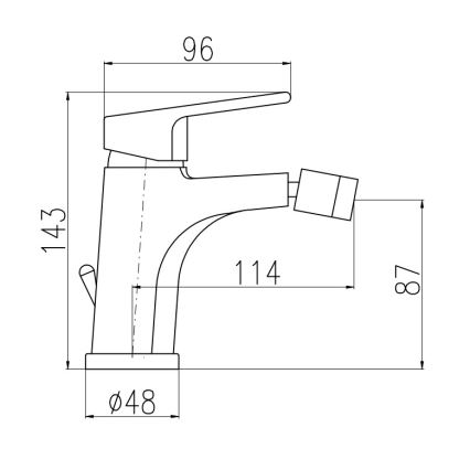 RAV Slezák CO145.0KZ - Bidehana + pohjaventtiili COLORADO 14,3 cm kiiltävän kullanvärinen