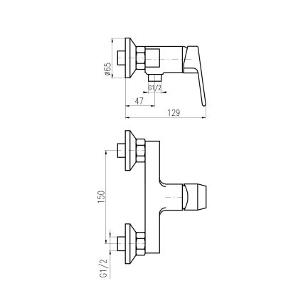 RAV Slezák CO181.5 - Suihkusekoitin COLORADO kiiltävä kromi