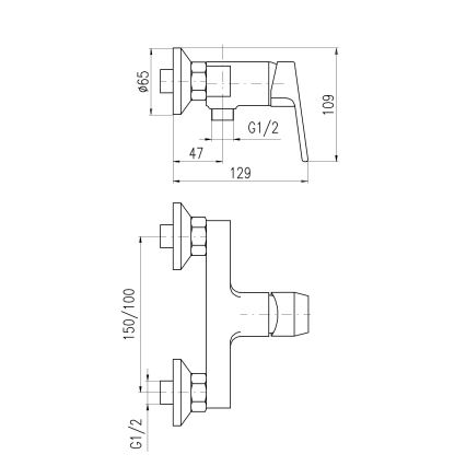 RAV Slezák CO181.5CMATZ - Suihkuhana COLORADO, musta/kultainen