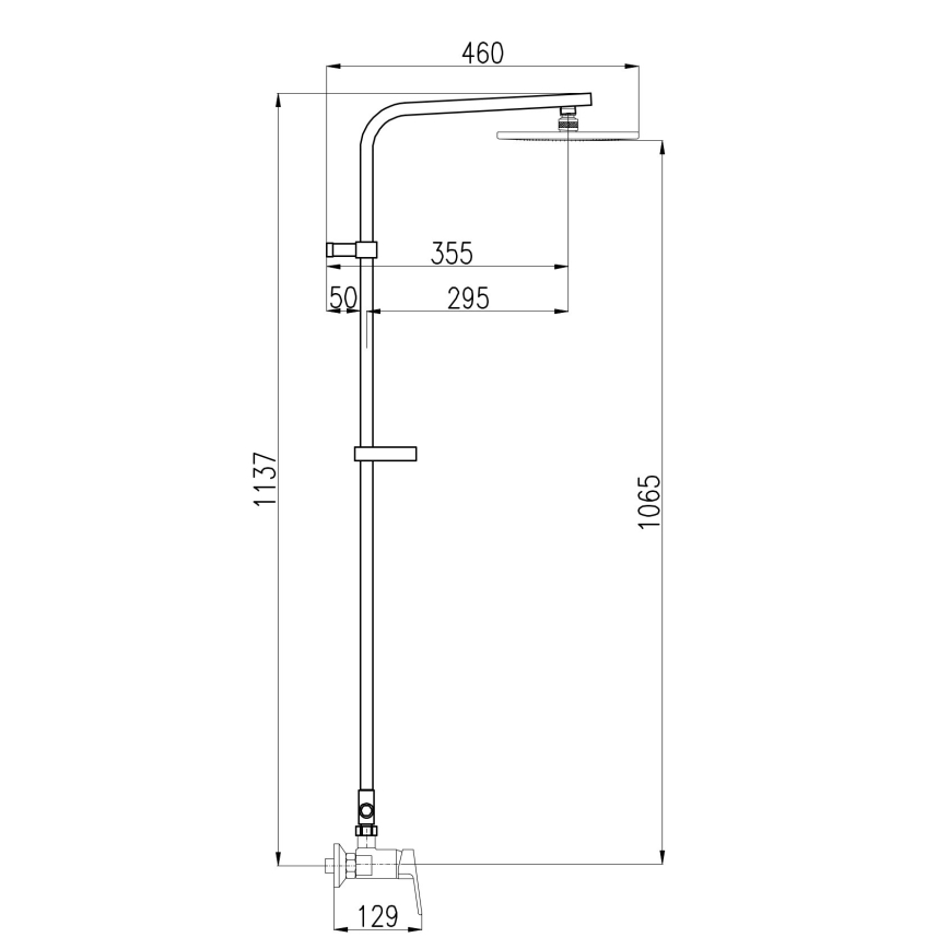 RAV Slezák CO182.5/6 - COLORADO-suihkusetti sekoittajalla, kiiltävä kromi