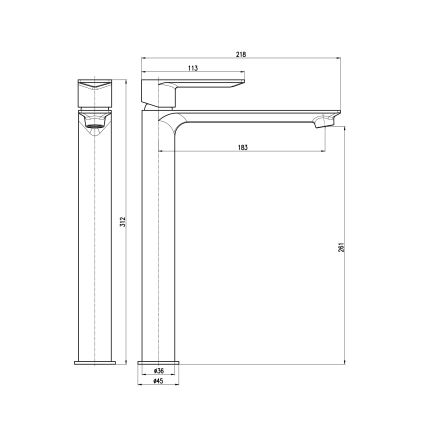 RAV Slezák NL130.0MGK - Pesuallashana NIL 31,2 cm harjattu harmaa