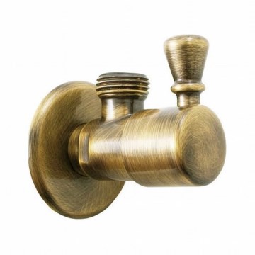 RAV Slezák RV0112SM - RETRO-kulmaventtiili, antiikkimessinki