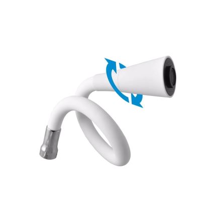 RAV Slezák SA006.0/13CB - Keittiöhana joustavalla juoksuputkella SAZAVA 35,6 cm valkoinen/kiiltävä kromi